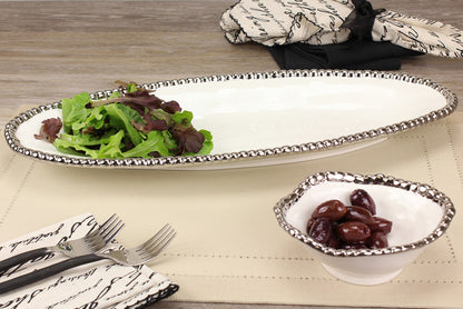 PPB Silver Salerno - Round Snack Bowl (1137W)