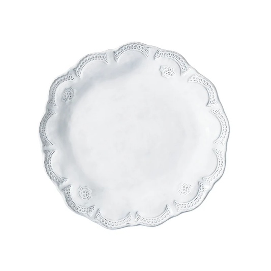 Incanto - White - Lace European Dinner Plate 10.5"