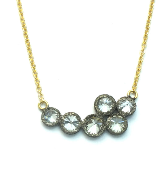 TAP N114 - Six Bezel Set Diamonds, 1tcw, 18kt YG & WG