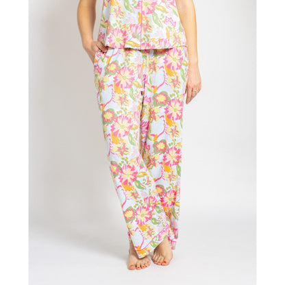 Summer Blooms - 3 Piece Pajama Set