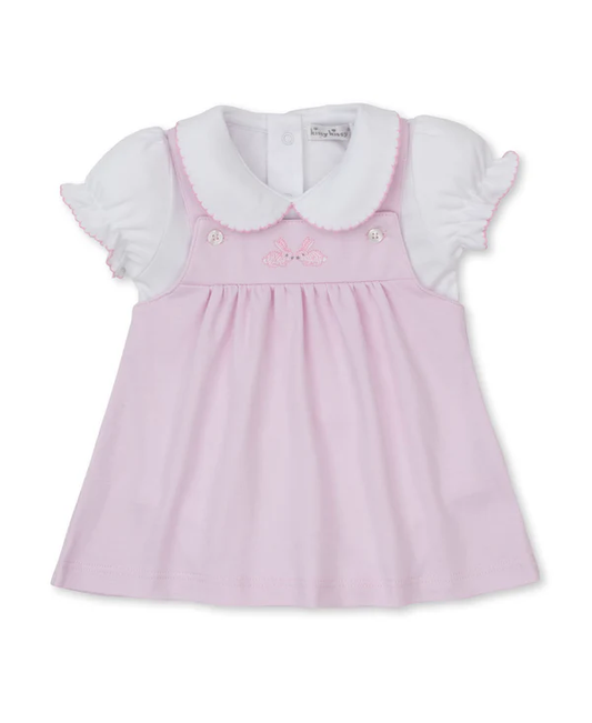 Springtime Bunny Fun - Jumper Set - Pink & White