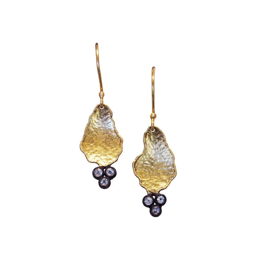 TAP E131 - Organic Pendants with Diamonds, tcw, 18kt YG & WG