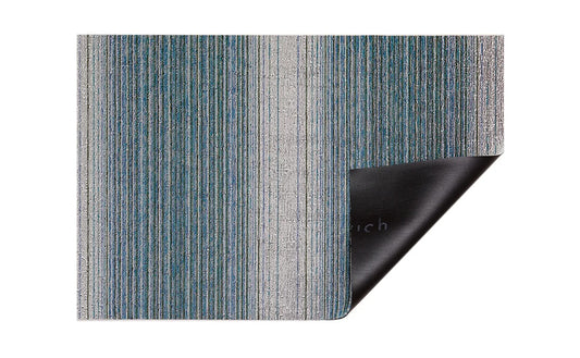 Fade Stripe Shag Mat - Utility 24x36 - Lagoon