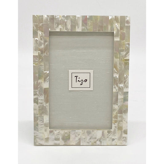 Mother of Pearl Frame - White