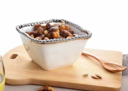 PPB Silver Salerno - Square Snack Bowl (2251W)
