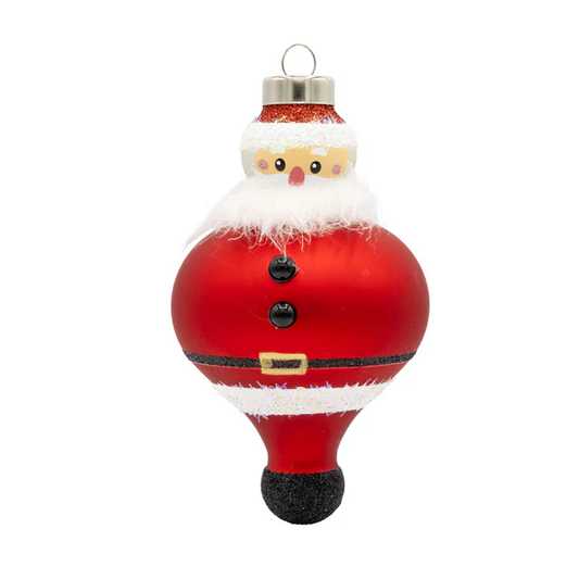 K&A Jolly Santa Ornament