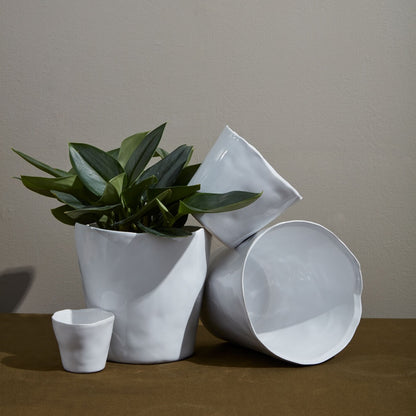 Journey Pot - White - 5.25" X 6.5"