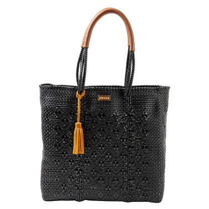 Shoulder Tote Multi Diamond Black