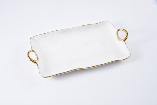 PPB Golden Handles - Large Platter (2610WG)