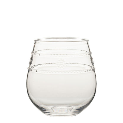 Isabella - Acrylic - Clear - Stemless Wine Glass 12oz