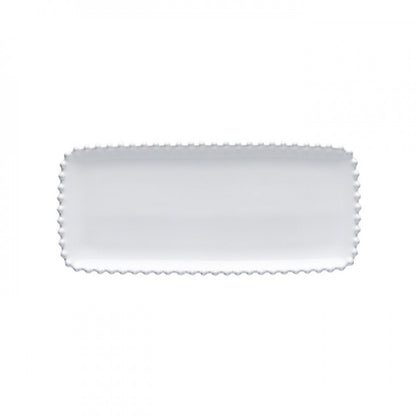 Pearl - White - Narrow Rectangle Tray 12"