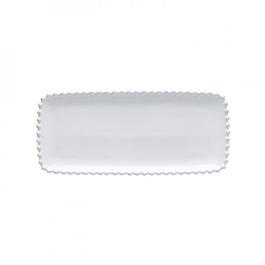 Pearl - White - Narrow Rectangle Tray 12"