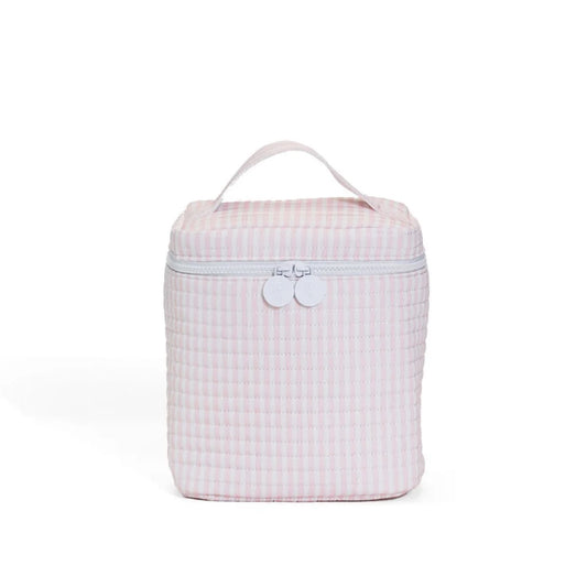 Quilted Go Go Lunch Insulated Bag - Pimlico Stripe - Pink