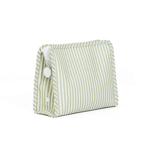 Roadie - Small Zip Pouch - Pimlico Stripe - Sage