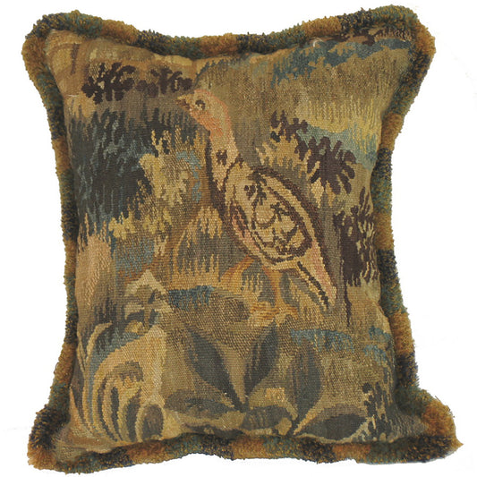 Jake with Foliage Hand Spun Pillow 8x10