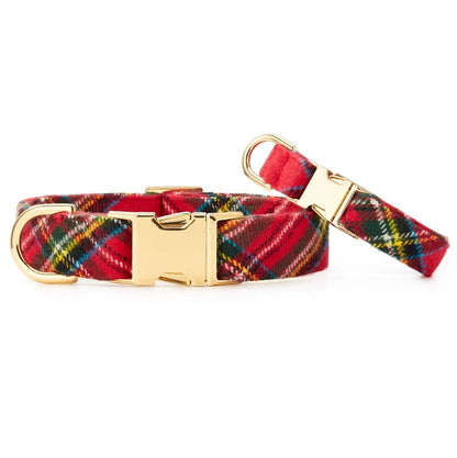 TFD Tartan Plaid Flannel Pet Collar -