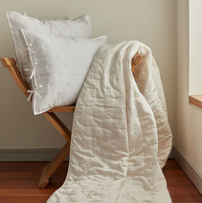 BVI Grace Quilted - White - Coverlet - Queen