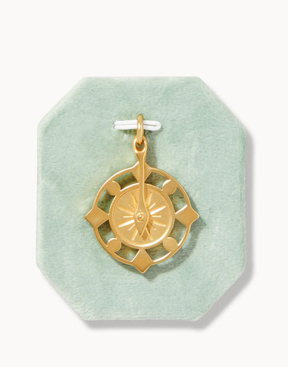 SPT Charm - Explorer (Compass with Crystals)