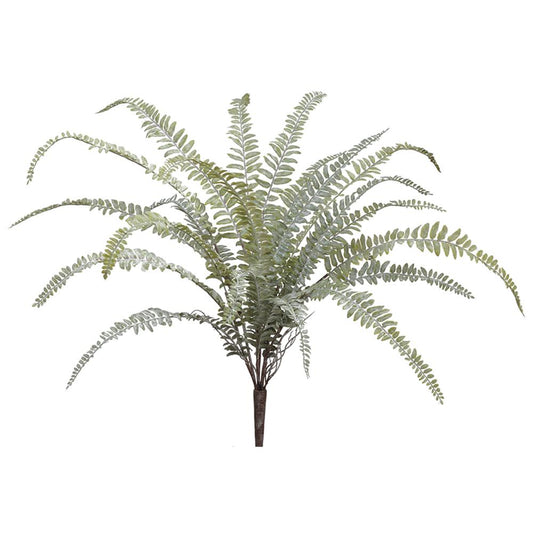 ASF Soft Woodland Fern Bush - Green Gray 24"
