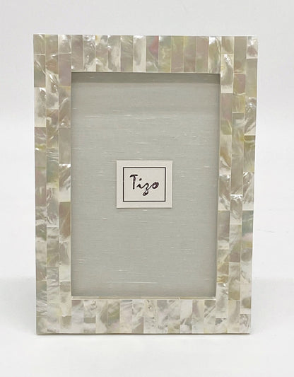 Mother of Pearl Frame - White