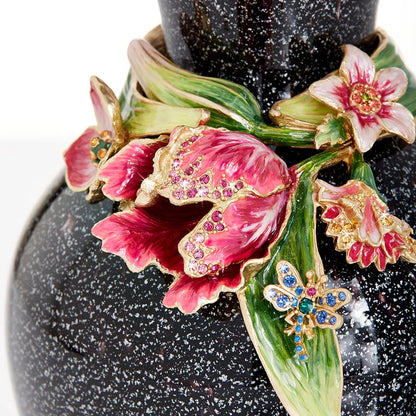 Enameled Lilia Tulip Vase 9.25"