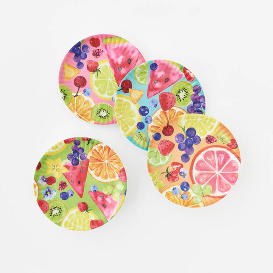 OHD Melamine - Fruit "Paper" Plate 9" - Set/4