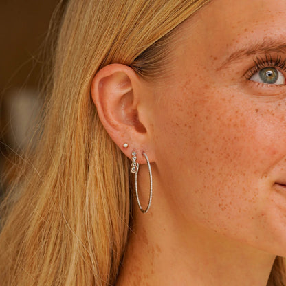 DRD E - DRD Marge Hoops, .42tcw, 14KWG