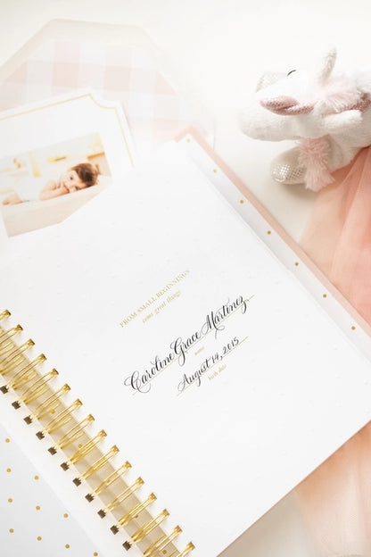 SGP Keepsake Baby Book - Pale Pink