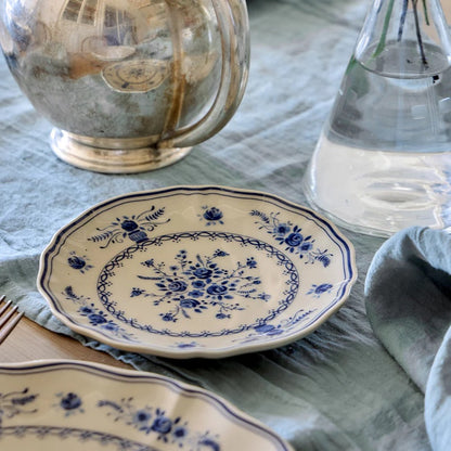 Vila - Beige & Blue - Appetizer Plate 7"