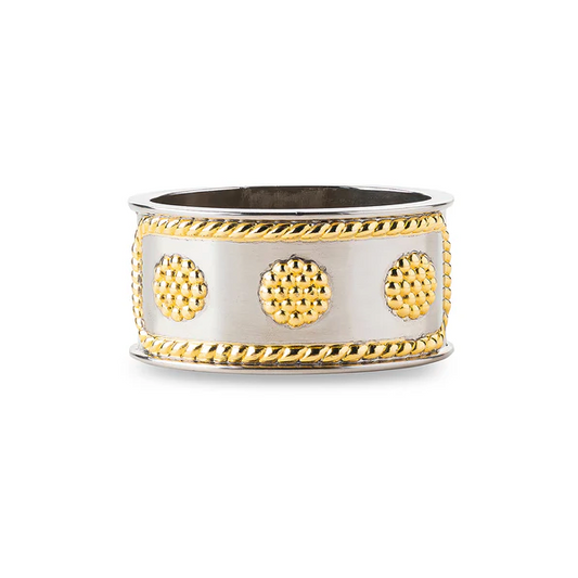 JLK Berry and Thread - Napkin Ring - Silver & Gold