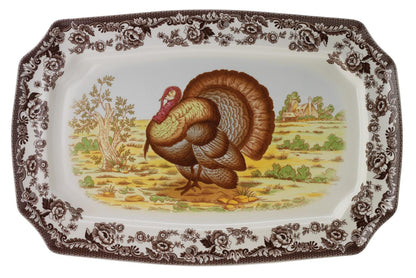 Woodland - Rectangular Platter 17.5" - Turkey