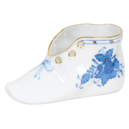 Baby Shoe - Blue Chinese Bouquet