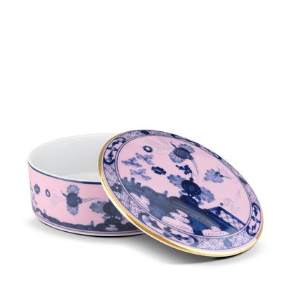 Tesori Collection - Azalea - Large Round Trinket Box 5.2"