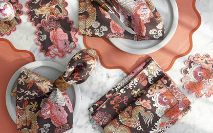Magic Mountain - Table Runner - Chocolate Persimmon
