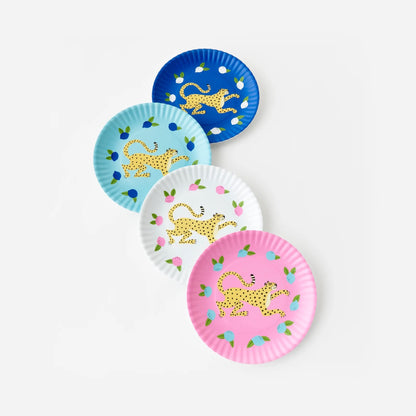 OHD Melamine - Leopard "Paper" Plate 9" - Set/4