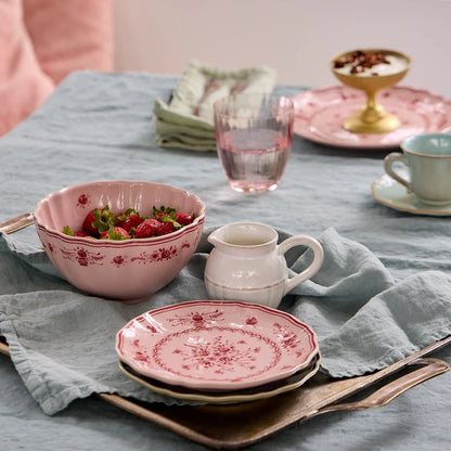 Vila - Pink & Red - Appetizer Plate 7"