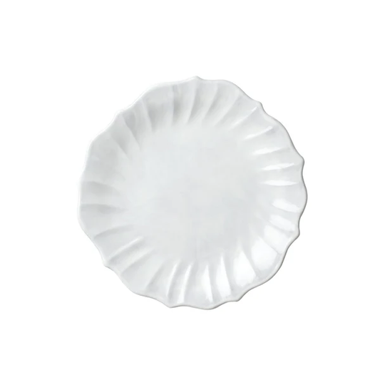 Incanto - White - Ruffle European Dinner Plate 10.5"