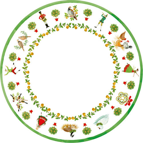 On The Twelfth Day Salad/Dessert Plates 12pk