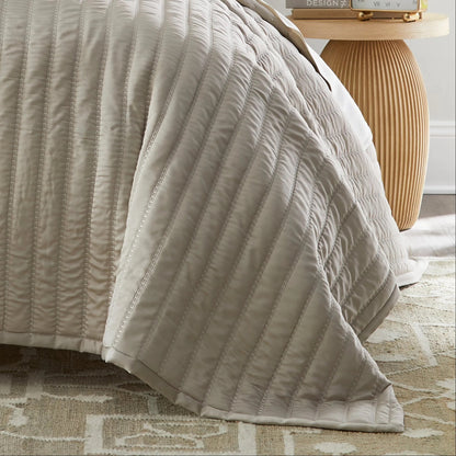 Urban Bamboo Quilted Coverlet - Mushroom - King - 112" X 98"