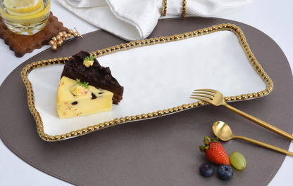PPB Golden Salerno - Medium Rectangle Tray (2423WG)