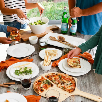 Lastra - White - Melamine Rectangle Platter