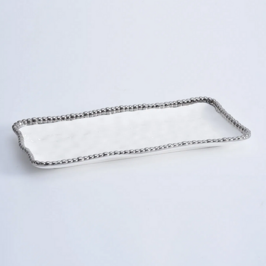 PPB Silver Salerno - Medium Rectangle Tray (2432W)