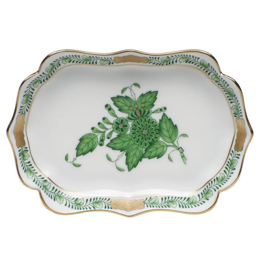 HND Mini Scalloped Tray - Green