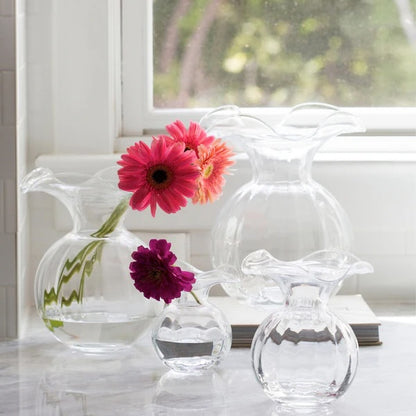VTR Hibiscus Glass Vase - Clear -