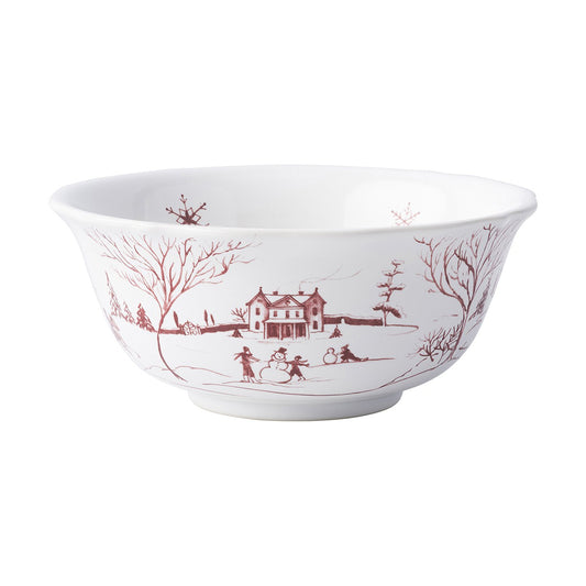 Country Estate - Winter Frolic - Ruby - Cereal Bowl 6.5"
