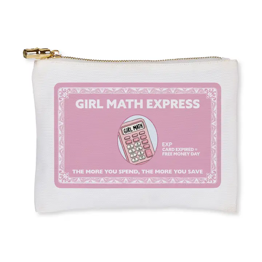 Flat Zip Pouch - Girl Math Express