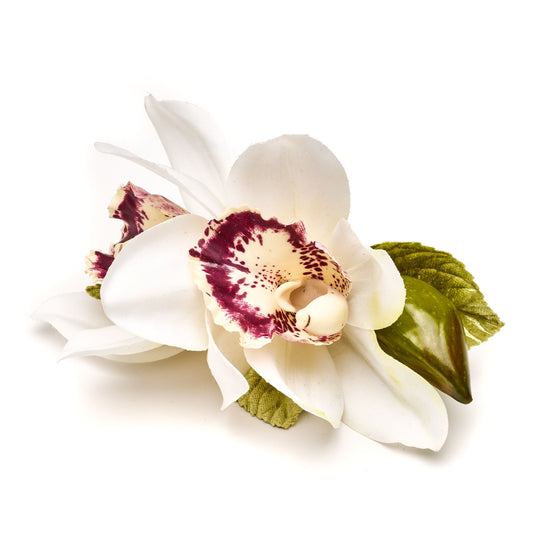 Rain Orchid Napkin Ring - Cream