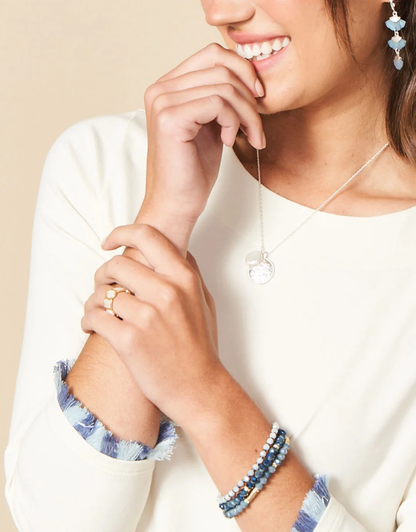 Sparkle Stretch Bracelet Set - Blue Multi