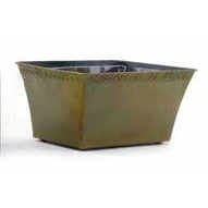 Rectangle Braided Edge Tin Container - Large 11"