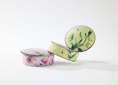Florenza - Malva - Round Box with Cover 5"